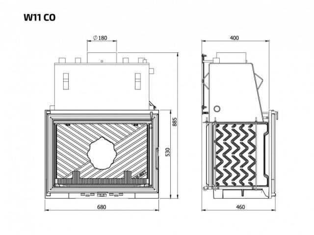 Kawmet W11 CO с водяным контуром Kawmet W11 CO с водяным контуром